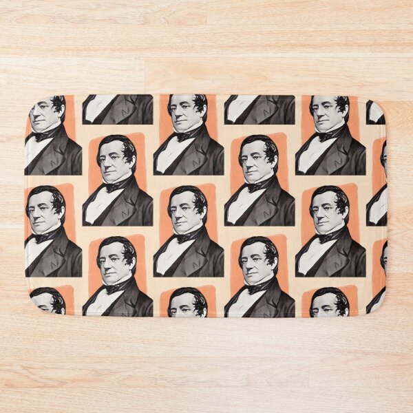 Item preview, American Writer Washington Irving - orange - illustration  designed and sold by Litstoy.