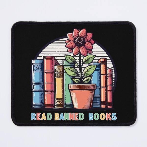 Item preview, Read Banned Books Pot Flower Colorful designed and sold by TomFrontierArt.