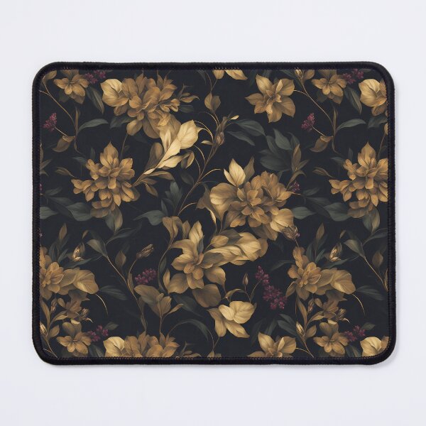 Item preview, Old Gold Dark Floral Pattern designed and sold by FlowerMeFlorals.
