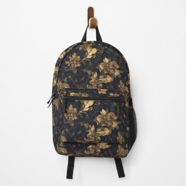 Item preview, Old Gold Dark Floral Pattern designed and sold by FlowerMeFlorals.