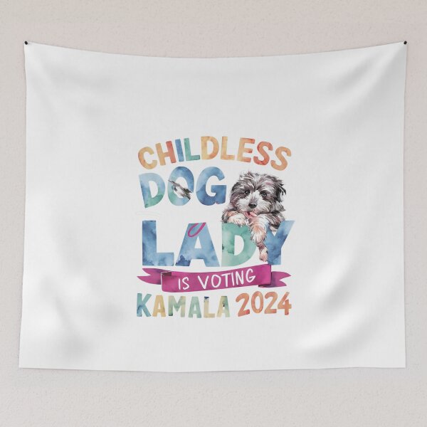 Item preview, Childless-Dog-Lady-Is-Voting-Kamala-2024 designed and sold by Only Legends.