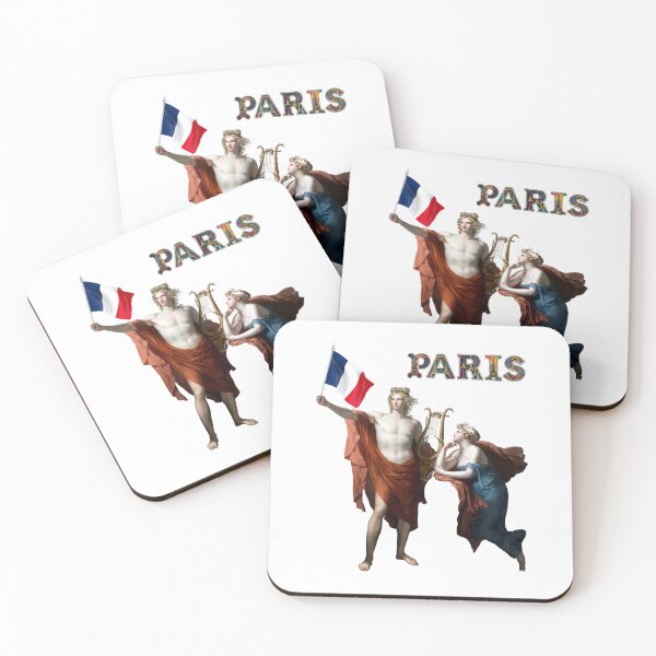 Item preview, Paris France letters Eiffel pattern France flag freedom old painting 2 designed and sold by Psycho-Crazy.
