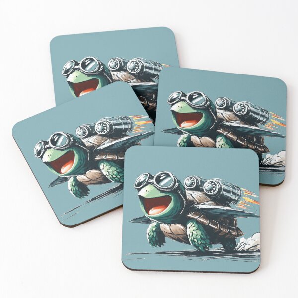 Item preview, Turbo Turtle with Jet Engines: Fast and Fun! designed and sold by Slick-Waffles.