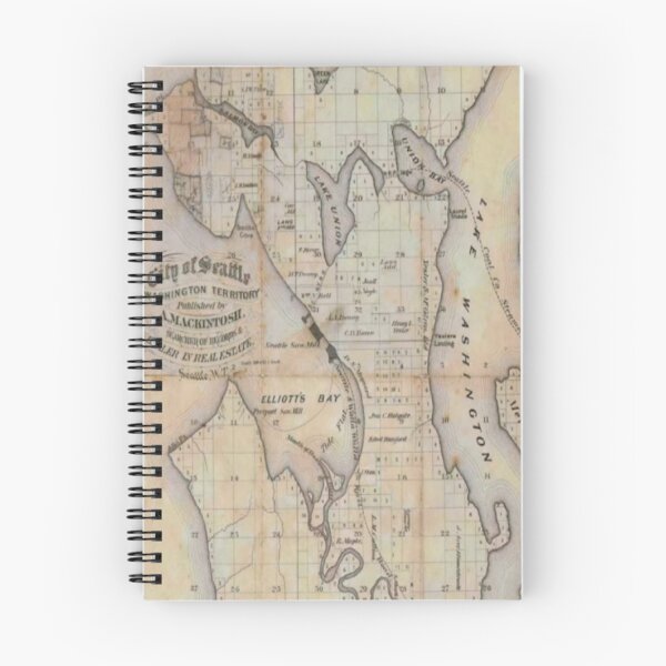 Item preview, Seattle Map 1890's designed and sold by NolaJere.
