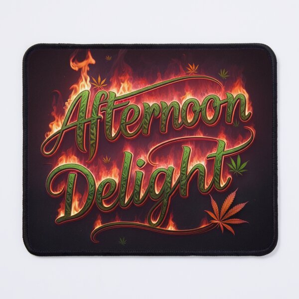 Item preview, Afternoon Delight in fiery Marijuana font - black designed and sold by JLEmporium.