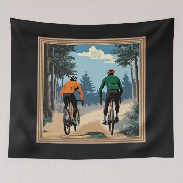 Item preview, Cycling Art - Sunny Gravel Day Out - Eat My Dust designed and sold by EatMyDust-Bike.