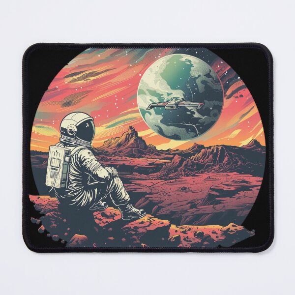 Item preview, Astronaut Gazing at Alien Planet designed and sold by Artcurrents.