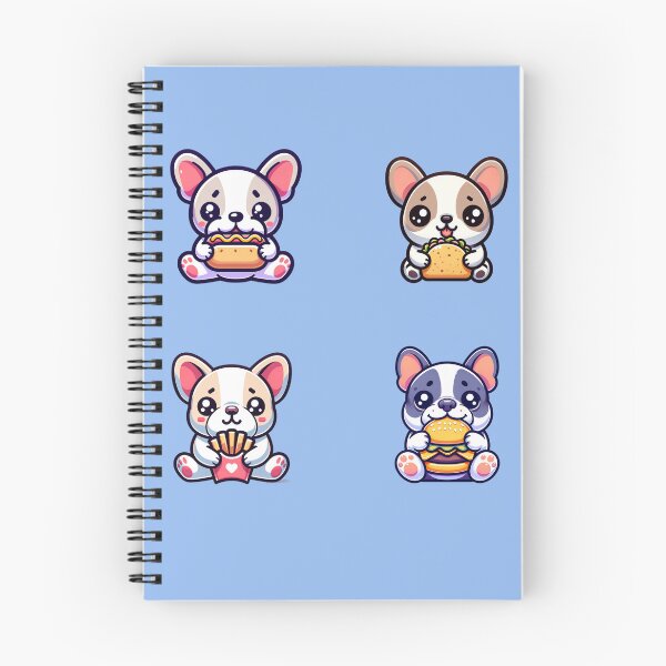 Item preview, Cute frenchies eat food stickers and more designed and sold by CRandRRstickers.