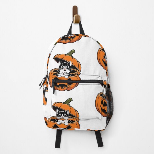 Item preview, Orange Halloween Pumpkin & Black Cat T-Shirt: Spooky Cat and Pumpkin Design designed and sold by masteryStore.