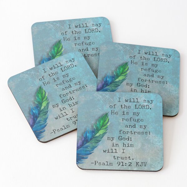 Item preview, Psalm 91:2 KJV, Christian Bible Verse Art Work designed and sold by Our Bible Journey.