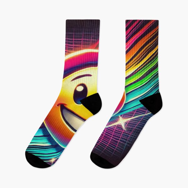 Item preview, Retro 80s Playful Winking Smiley Face designed and sold by Genady.