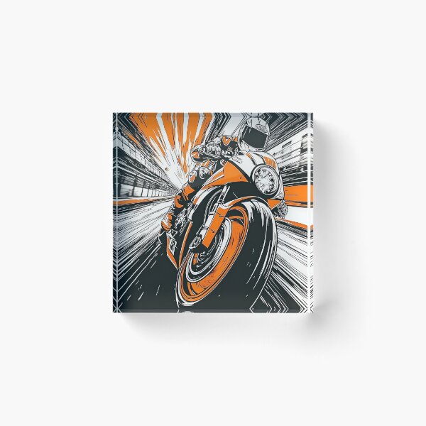 Item preview, Two-Wheeled Thunder designed and sold by Retro Type.