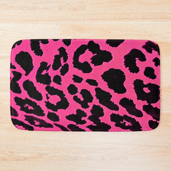 Item preview, pink and black leopard print pattern designed and sold by meuliasshop.