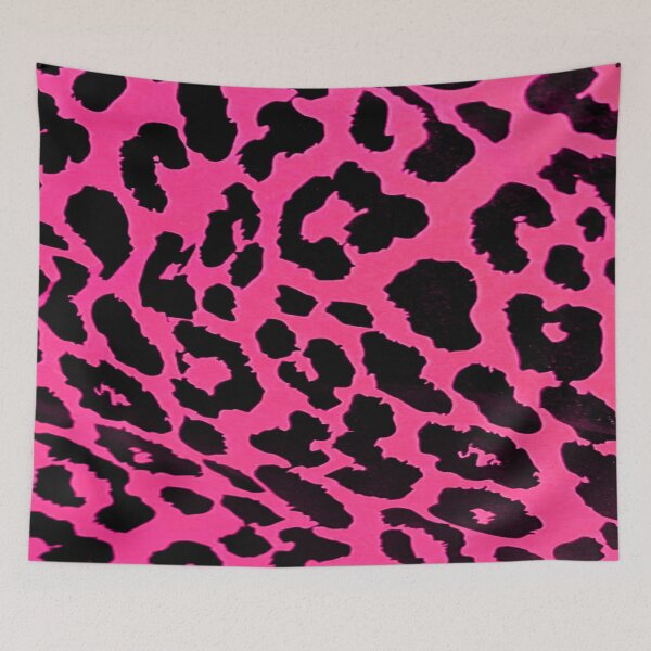 Item preview, pink and black leopard print pattern designed and sold by meuliasshop.