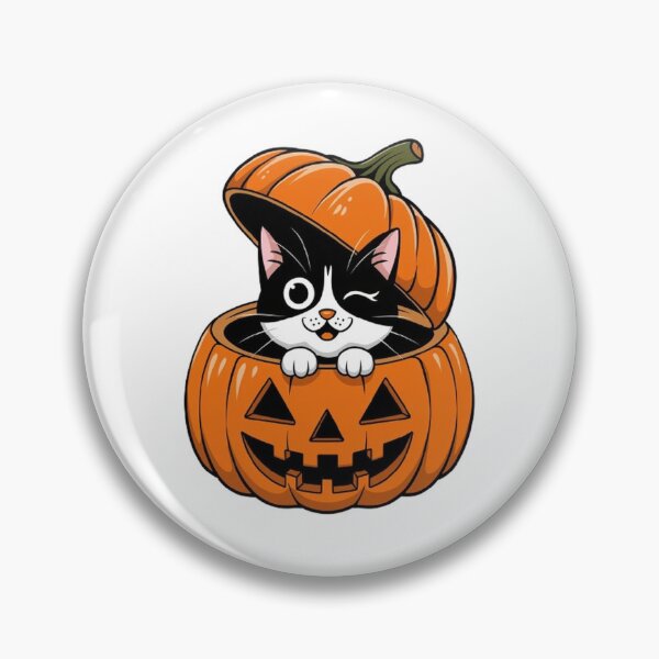 Item preview,  Orange Halloween Pumpkin & Black Cat T-Shirt: Spooky Cat and Pumpkin Design designed and sold by masteryStore.