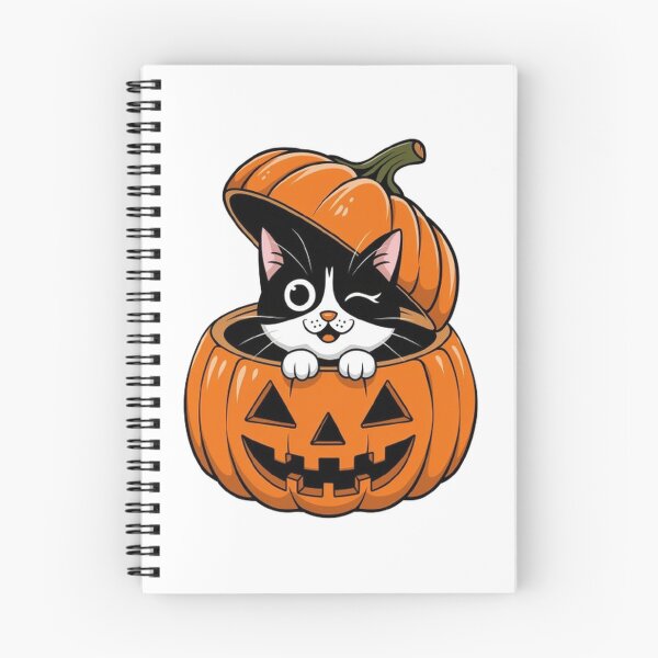 Item preview,  Orange Halloween Pumpkin & Black Cat T-Shirt: Spooky Cat and Pumpkin Design designed and sold by masteryStore.