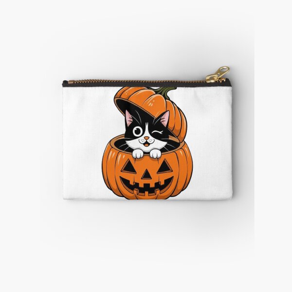 Item preview,  Orange Halloween Pumpkin & Black Cat T-Shirt: Spooky Cat and Pumpkin Design designed and sold by masteryStore.