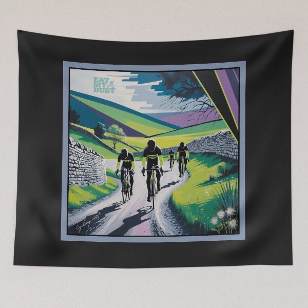 Item preview, Cycling Art - 2 Flippin' Punctures - Eat My Dust designed and sold by EatMyDust-Bike.