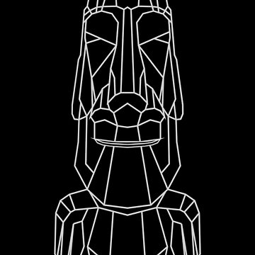 Moyai Dance Sticker - Moyai Dance Easter Island Statue - Discover