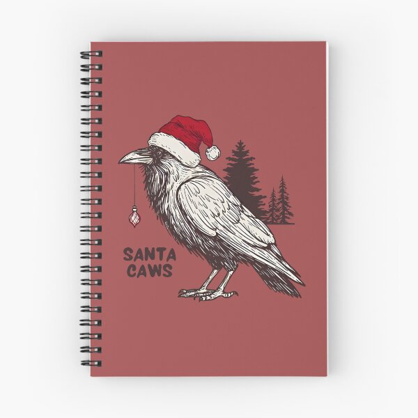 Item preview, Santa Caws Christmas Raven  designed and sold by CreepyCornerArt.