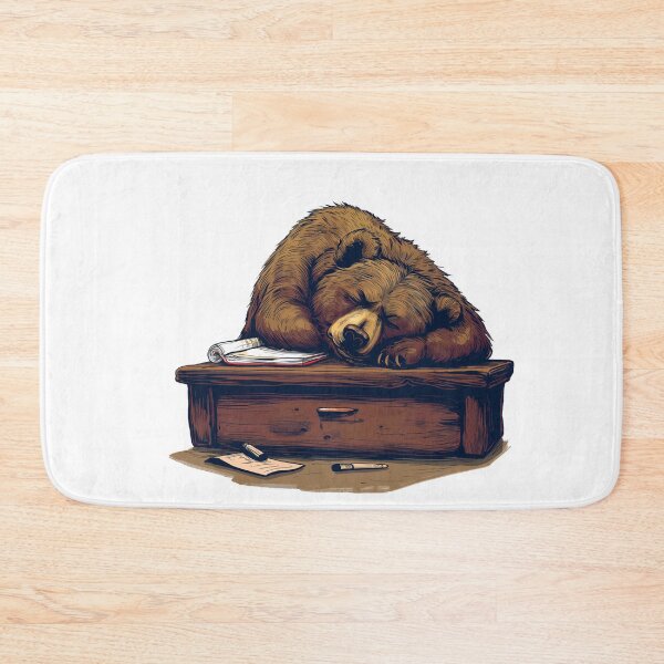Item preview, Tired Bear Resting On A Desk designed and sold by Artcurrents.