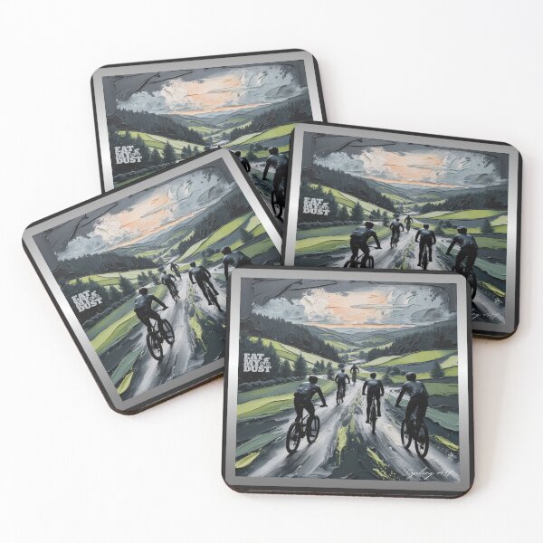 Item preview, Cycling Art - Cracking Ride, Got Wet and Didn't  Care - Eat My Dust designed and sold by EatMyDust-Bike.