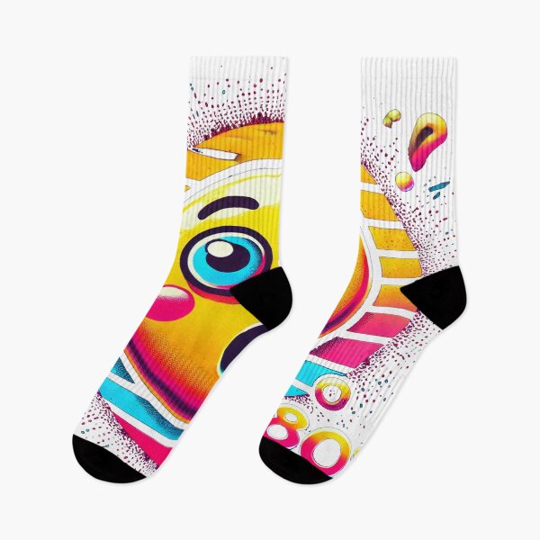 Item preview, Retro 80s Surprised Smiley Face designed and sold by Genady.