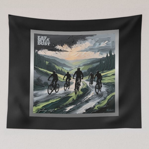Item preview, Cycling Art - How Did We Not Get Wet? - Eat My Dust designed and sold by EatMyDust-Bike.