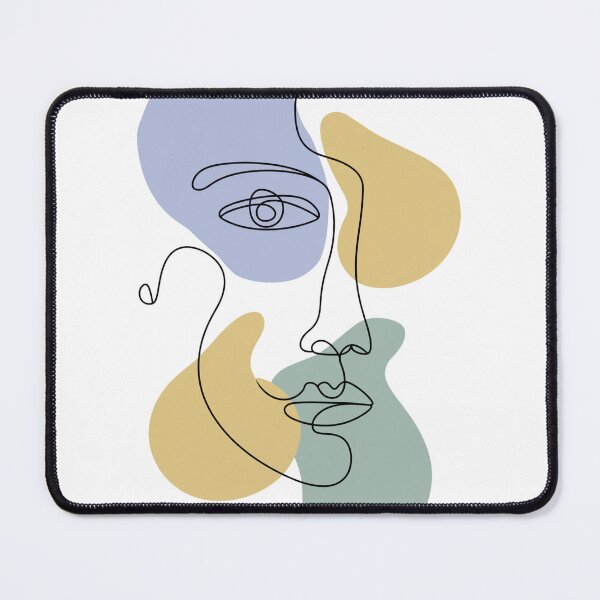 Item preview, Abstract Line Art Face - Modern Artistic Expression designed and sold by piketo.