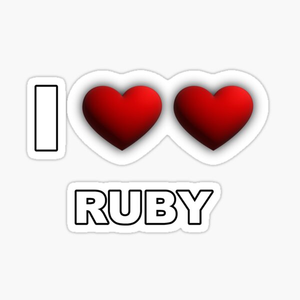 Item preview, I heart heart Ruby designed and sold by ZepoPublishing.
