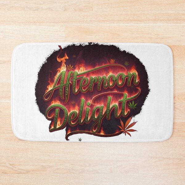 Item preview, Afternoon Delight in fiery Marijuana font - white designed and sold by JLEmporium.