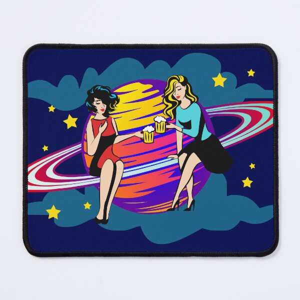 Item preview, Girls sitting on the rings of Saturn designed and sold by ASLdesigner.