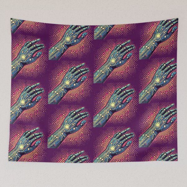 Item preview, Cybernetic Arm Pop Art Style designed and sold by artofuniverse.