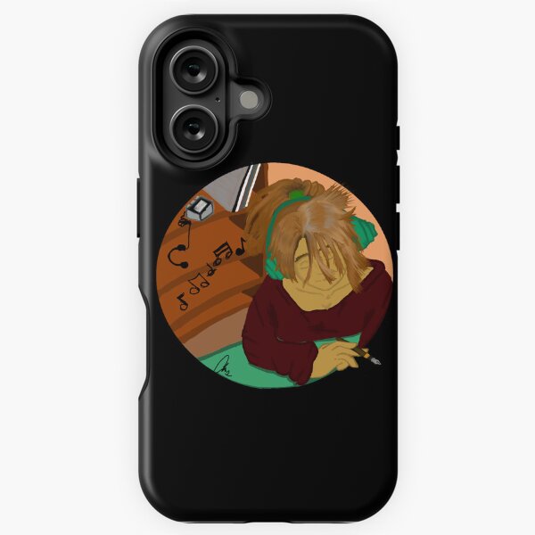 Vista previa del artículo con la obra «Chica escuchando música», diseñado y vendido por Gallydoll.
