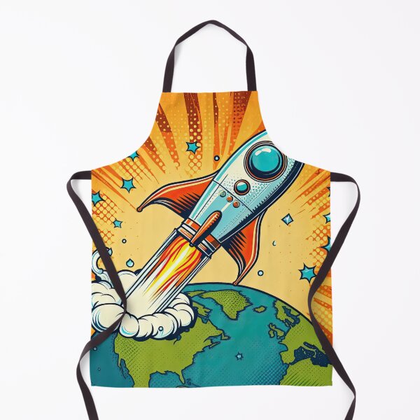 Item preview, Spaceship Pop Art Style designed and sold by artofuniverse.