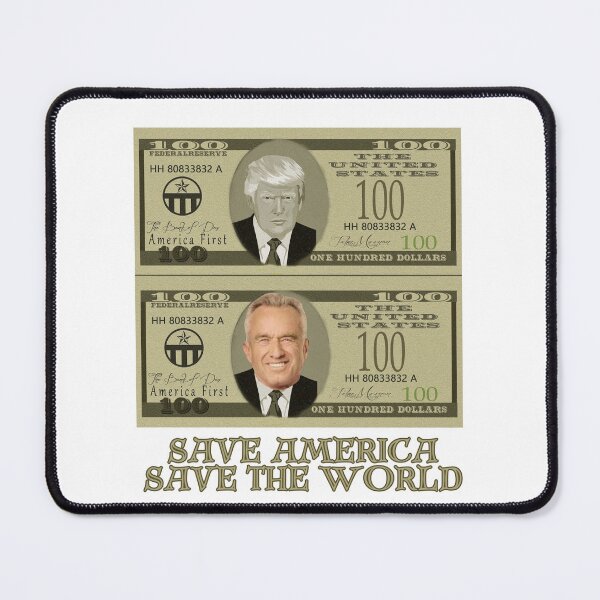 Item preview, Save America Save the World Kennedy Trump 2024 designed and sold by monpetitbijou.