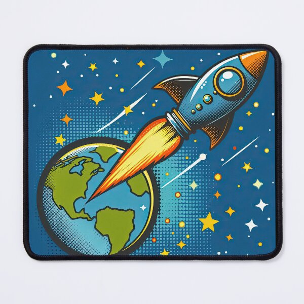 Item preview, Spaceship Pop Art Style designed and sold by artofuniverse.