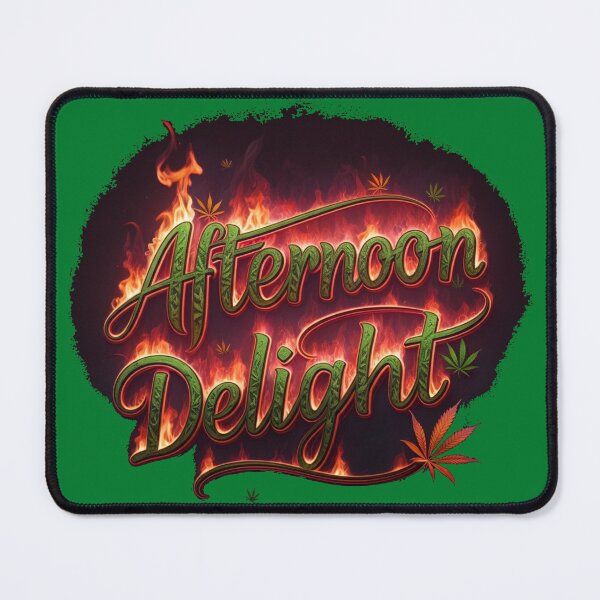 Item preview, Afternoon Delight in fiery Marijuana font - Green designed and sold by JLEmporium.