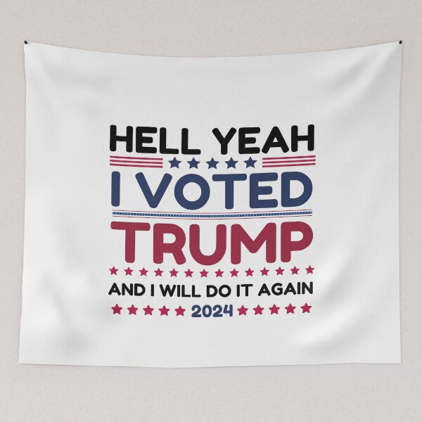 Item preview, Hell-Yeah-I-Voted-Trump-And-I-Will-Do-It-Again-2024 designed and sold by Only Legends.
