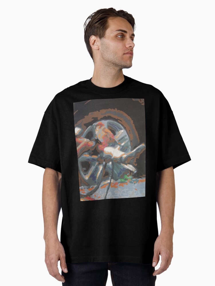 Thumbnail 1 of 7, Oversized T-Shirt, Bird On Bicycle designed and sold by artistDanJ.