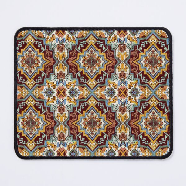 Item preview, Ethnic stars medallion Brown designed and sold by Alessandro Remo Mazzoni Remotextiles.