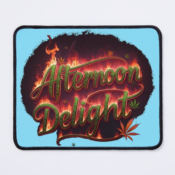 Item preview, Afternoon Delight in fiery Marijuana font - Blue designed and sold by JLEmporium.