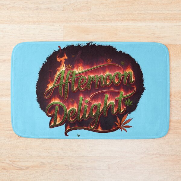 Item preview, Afternoon Delight in fiery Marijuana font - Blue designed and sold by JLEmporium.