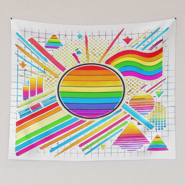 Item preview, Retro 80s LGBTQ+ Pride Design designed and sold by Genady.
