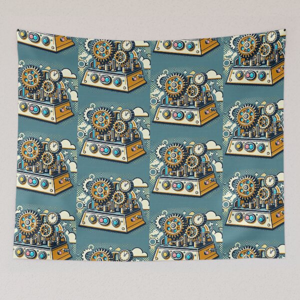 Item preview, Time Machine Pop Art Style designed and sold by artofuniverse.