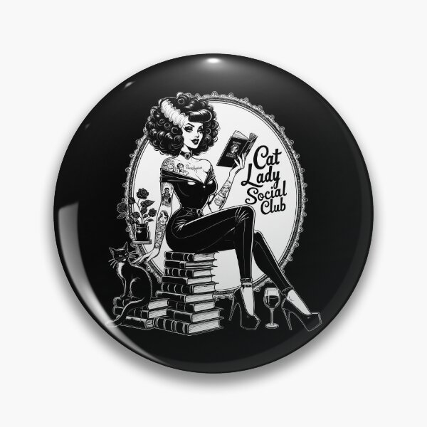 Item preview, Gothic Retro Bride of Frankenstein Style Cat Lady Social Club designed and sold by CM2P.