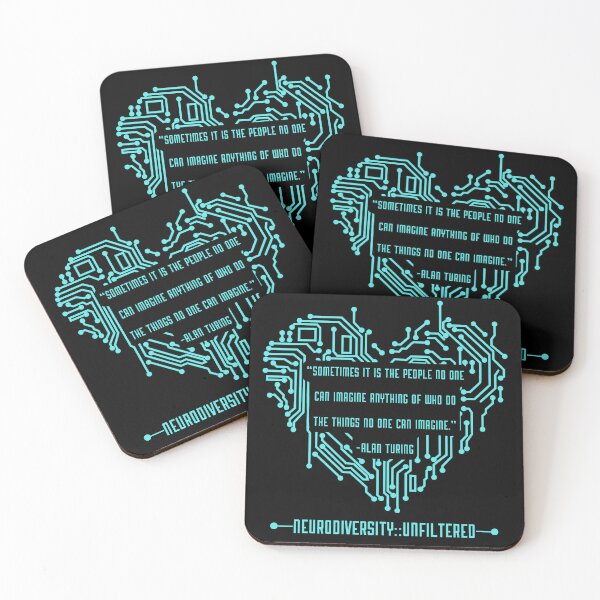 Item preview, Neurodiversity Alan Turing Quote designed and sold by Winteryfrost.