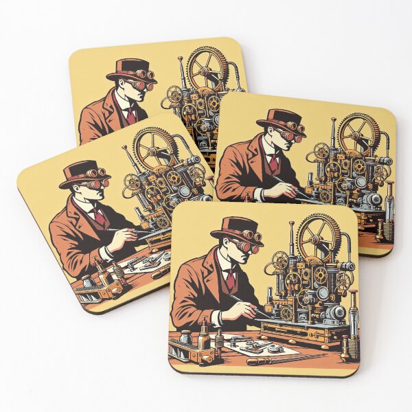 Item preview, Steampunk Inventor Pop Art Style designed and sold by artofuniverse.