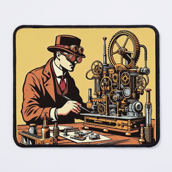 Item preview, Steampunk Inventor Pop Art Style designed and sold by artofuniverse.