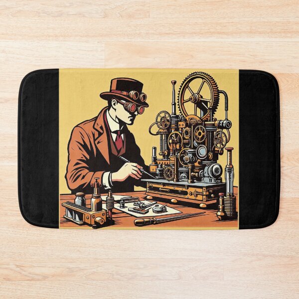 Item preview, Steampunk Inventor Pop Art Style designed and sold by artofuniverse.